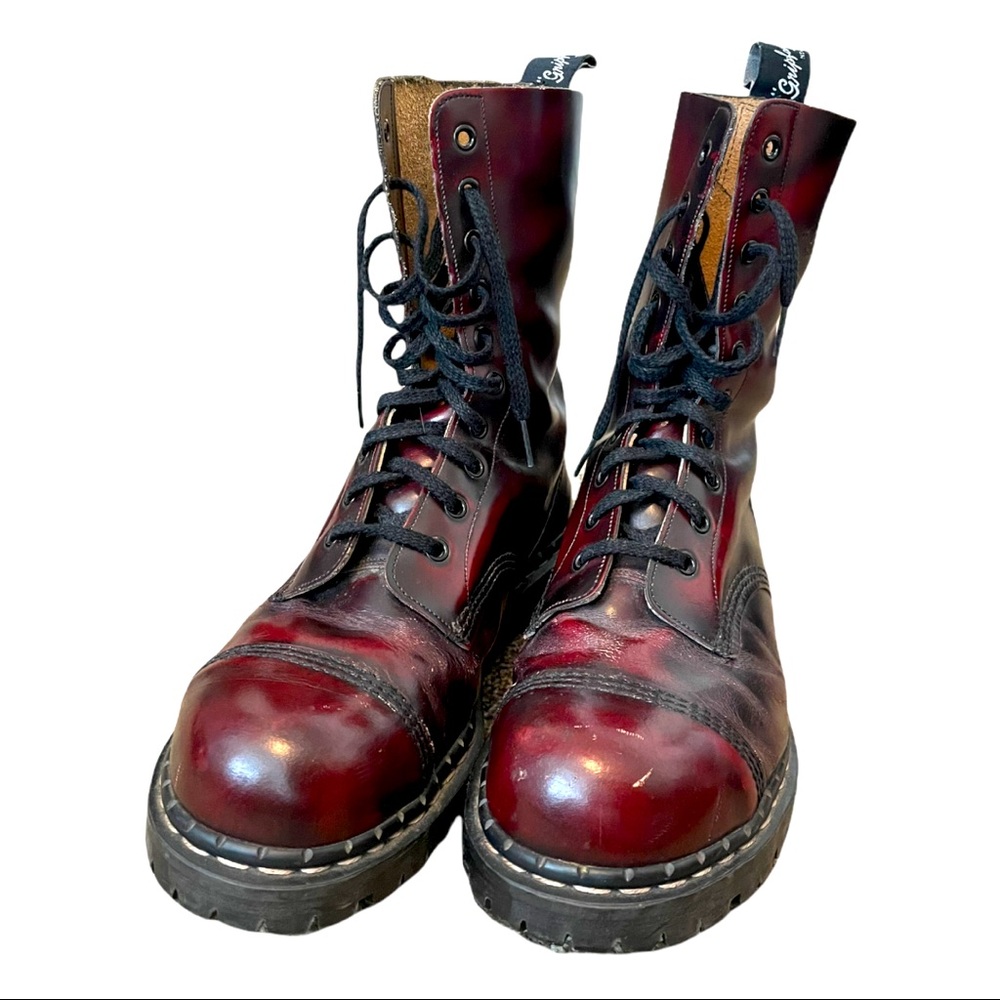 Original GRIPFAST 10 Eye Boot - Oxblood - RARE
